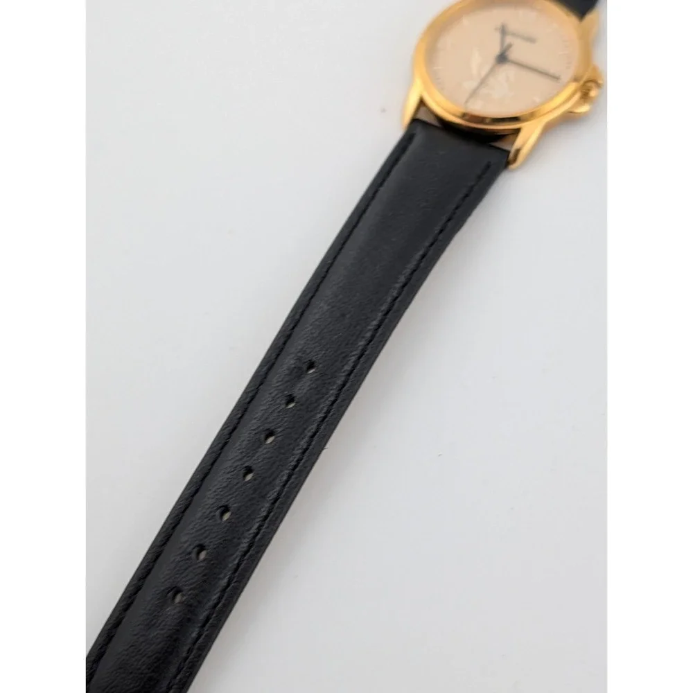Limited Edition Tourneau Pegasus Watch Women 31mm Gold Tone Case- New Battery
